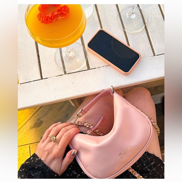 ✨NWT! Baubeau Paris Leather Pink Bag - Picture 12 of 17